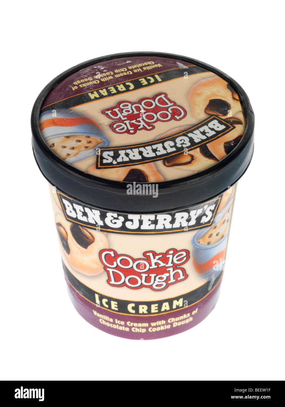 Cookie Dough Ice Cream Stock Photo
