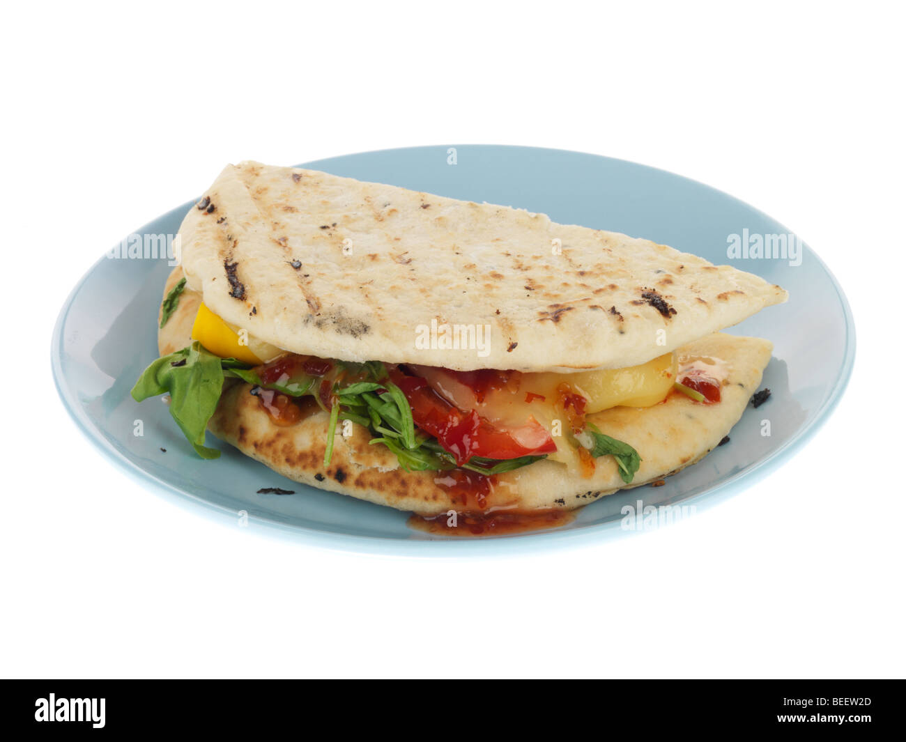 Flatbread Panini Stock Photo