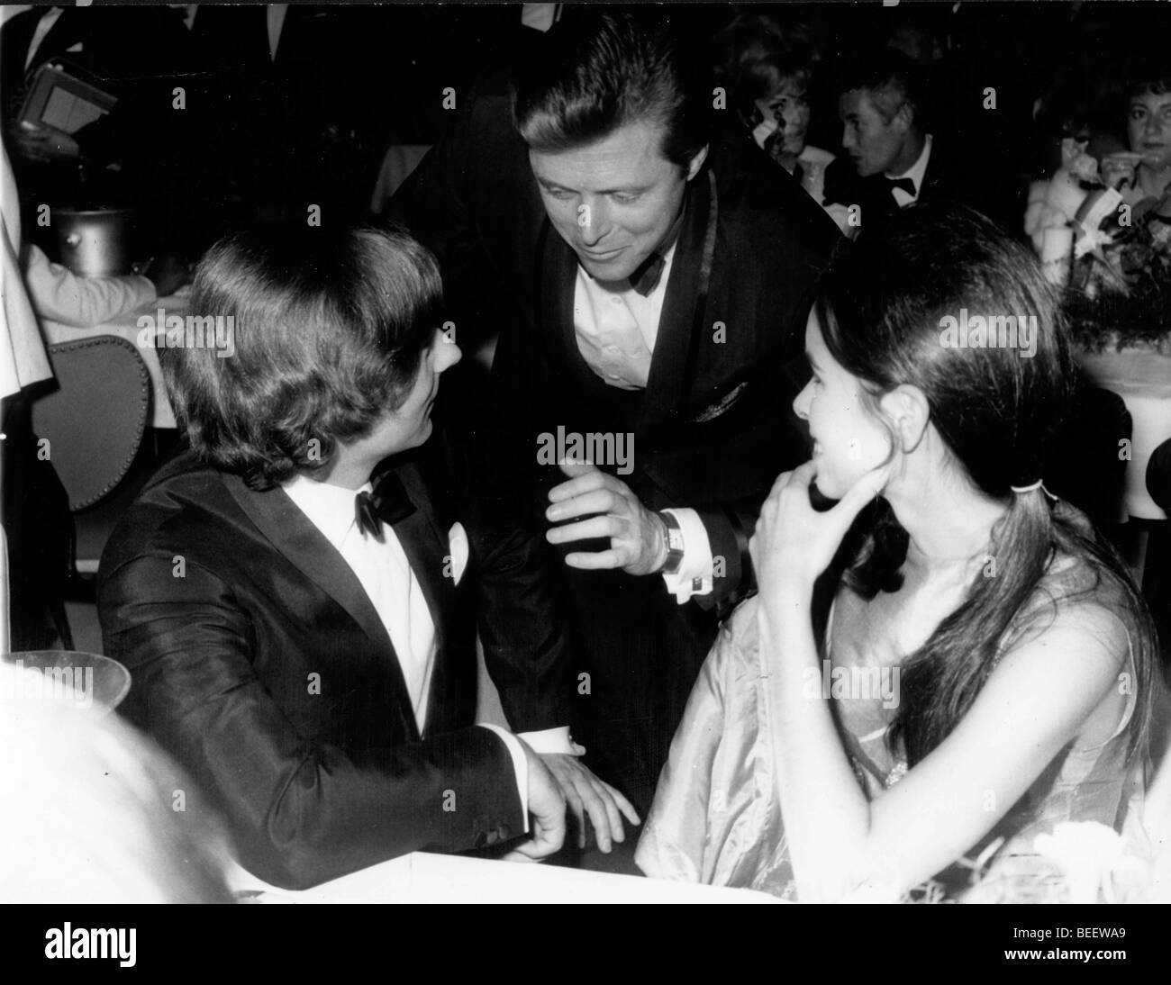 Roman Polanski, Edd Byrnes and Geraldine Chaplin at a film festival Stock Photo