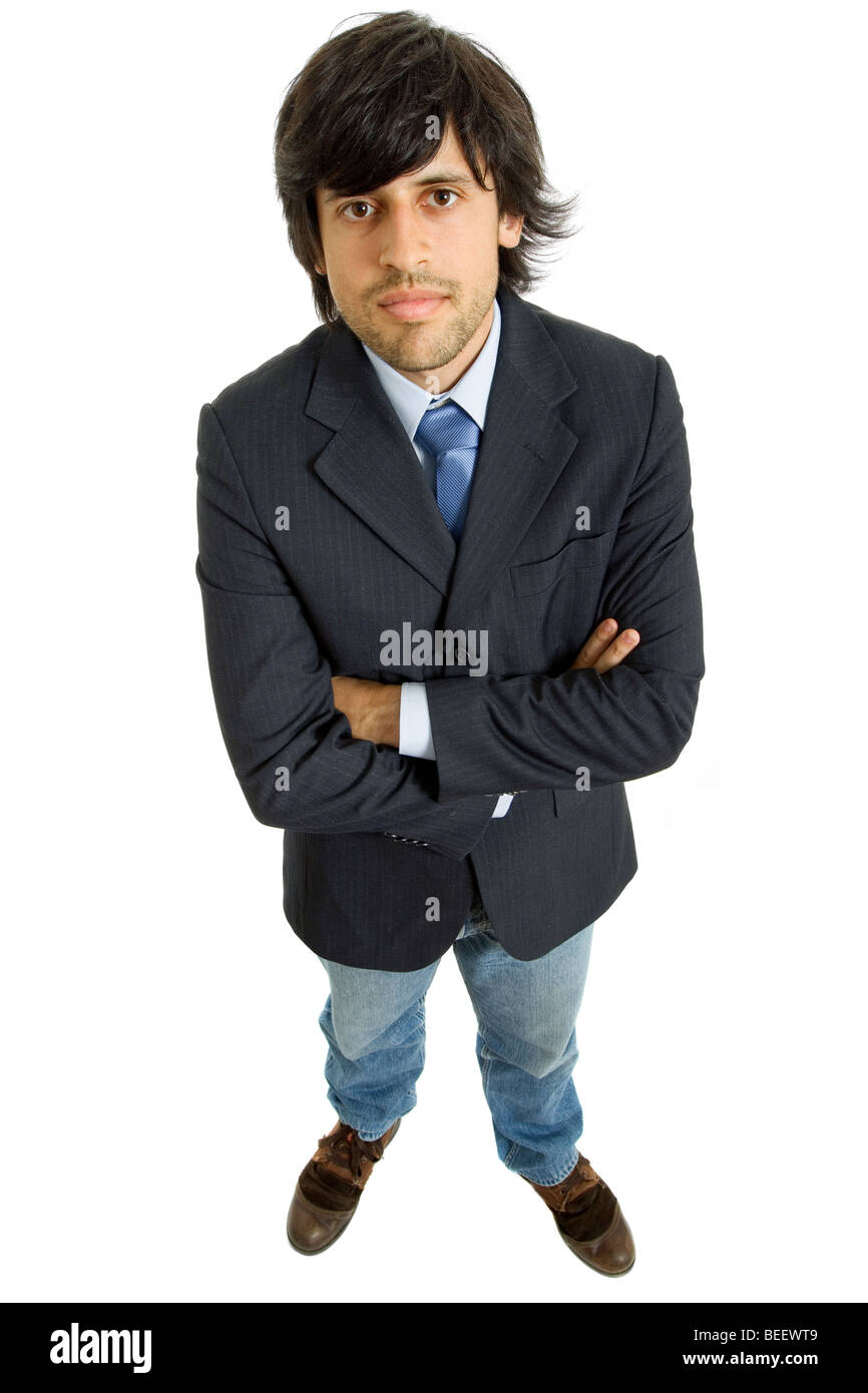 young business man full body isolated on white background Stock Photo ...
