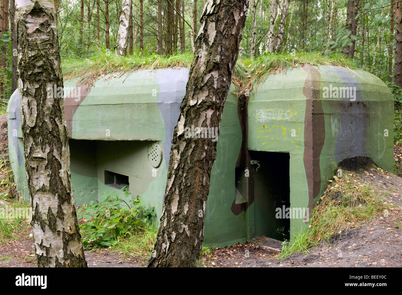 Light 1-sectror bunker, Jastarnia Resistance Centre, Hel Fortified Area, Jastarnia, Poland Stock Photo