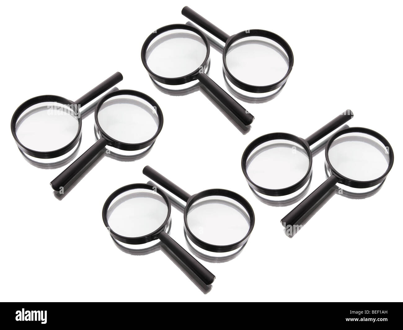 Magnifying Glasses Stock Photo
