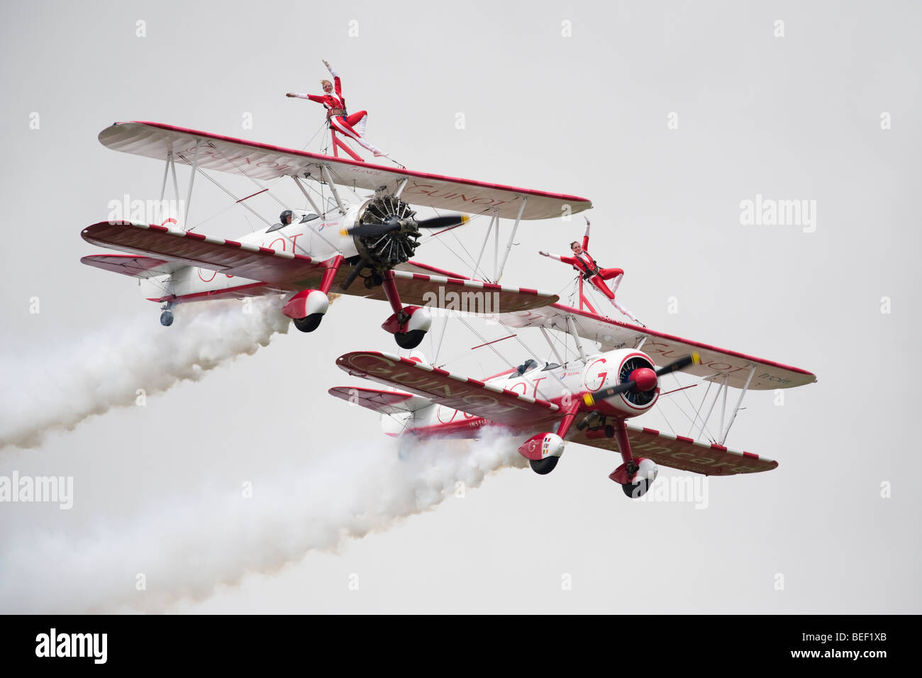 Team Guinot female wing walkers at the 2009 Royal Internation Air