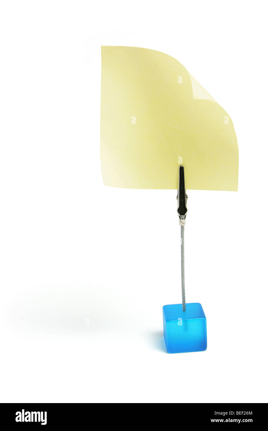 Memo Clip Holder Stock Photo Alamy