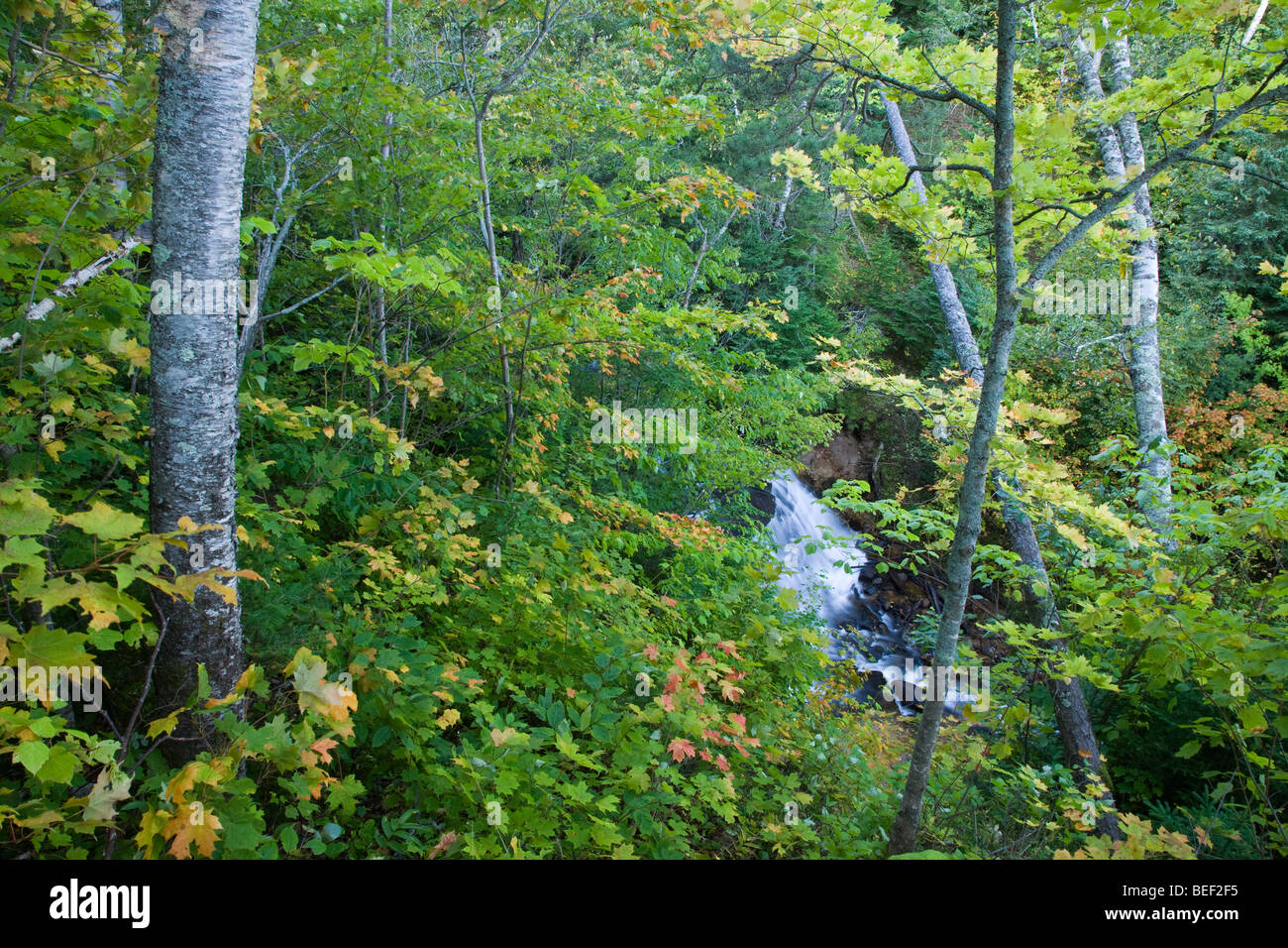 Sable Falls, Pictured Rocks National Lakeshore, Michigan Stock Photo
