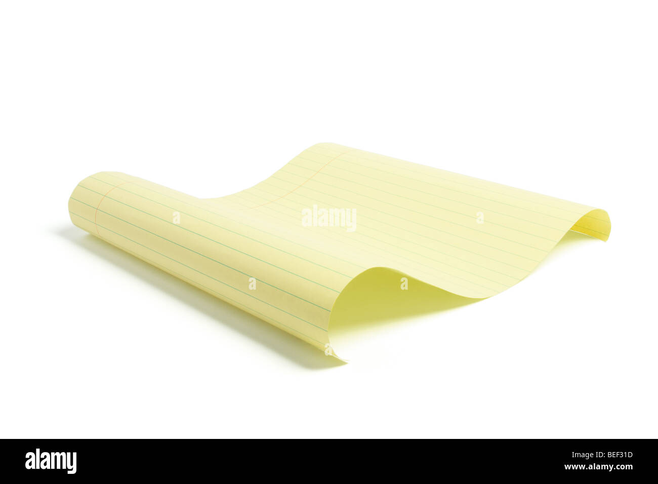 Sheet of Yellow Paper Stock Photo Alamy