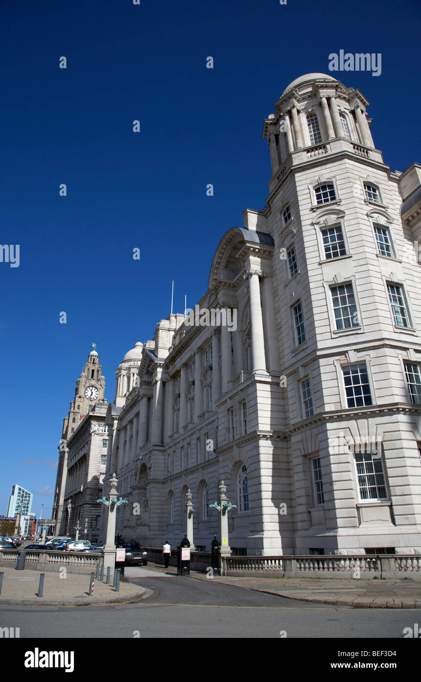 the port of liverpool building one of liverpools three graces listed buildings on the liverpool waterfront at pier head Stock Photo