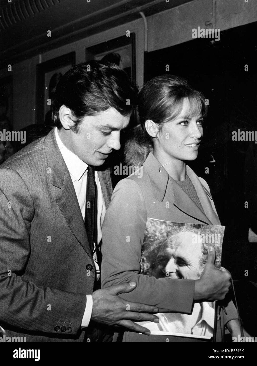 French actor alain delon Black and White Stock Photos & Images - Alamy