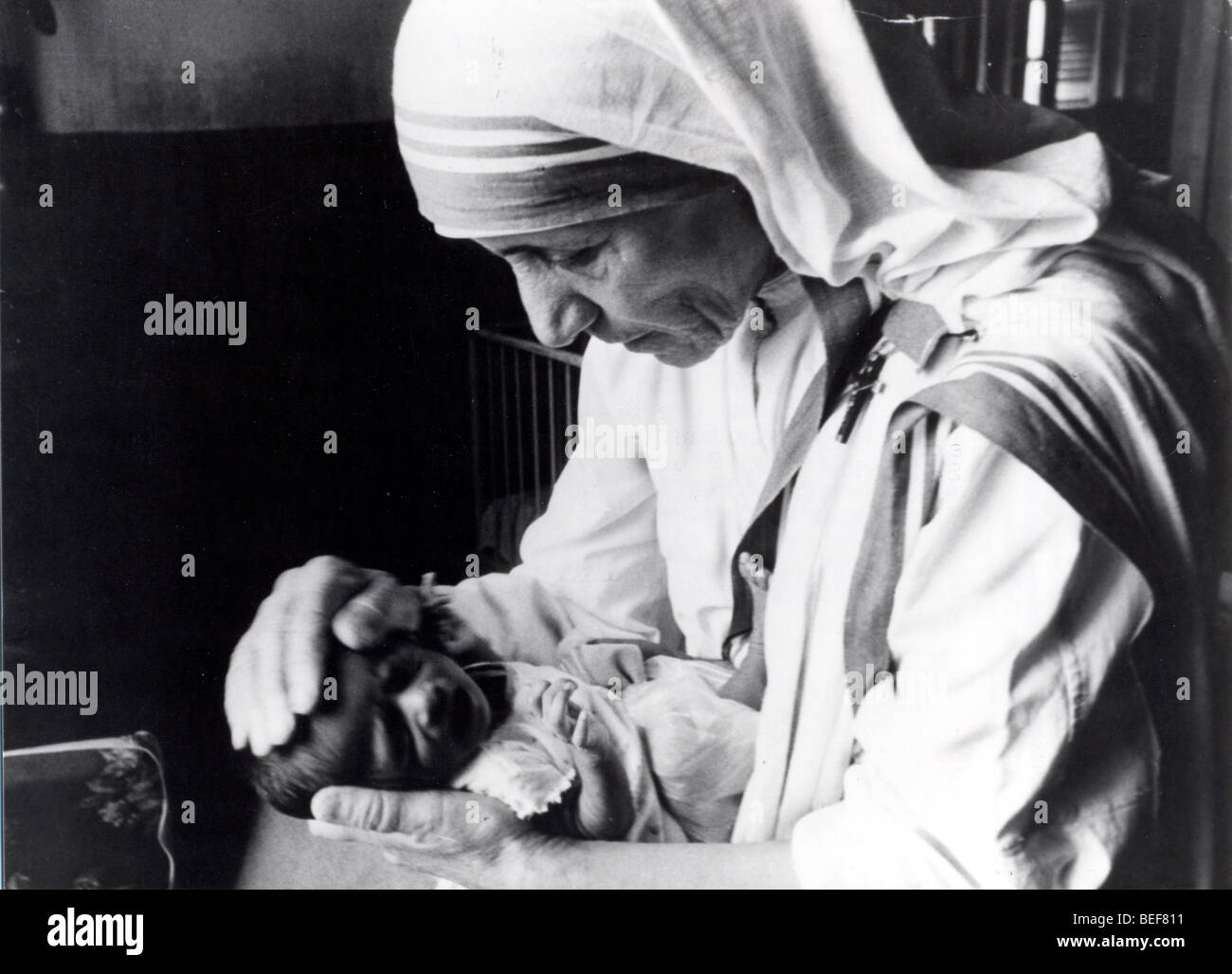 5095301 (900324) Mutter TERESA ( Theresa , Agnes Bojaxhio ) albanische Nonne, Gr nderin des Ordens ' Missionarinnen der Liebe ' Stock Photo