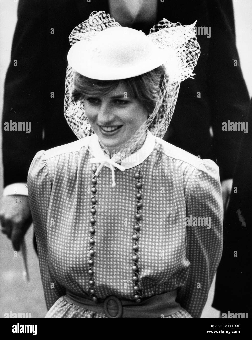 Princess Diana at Royal Ascot Stock Photo