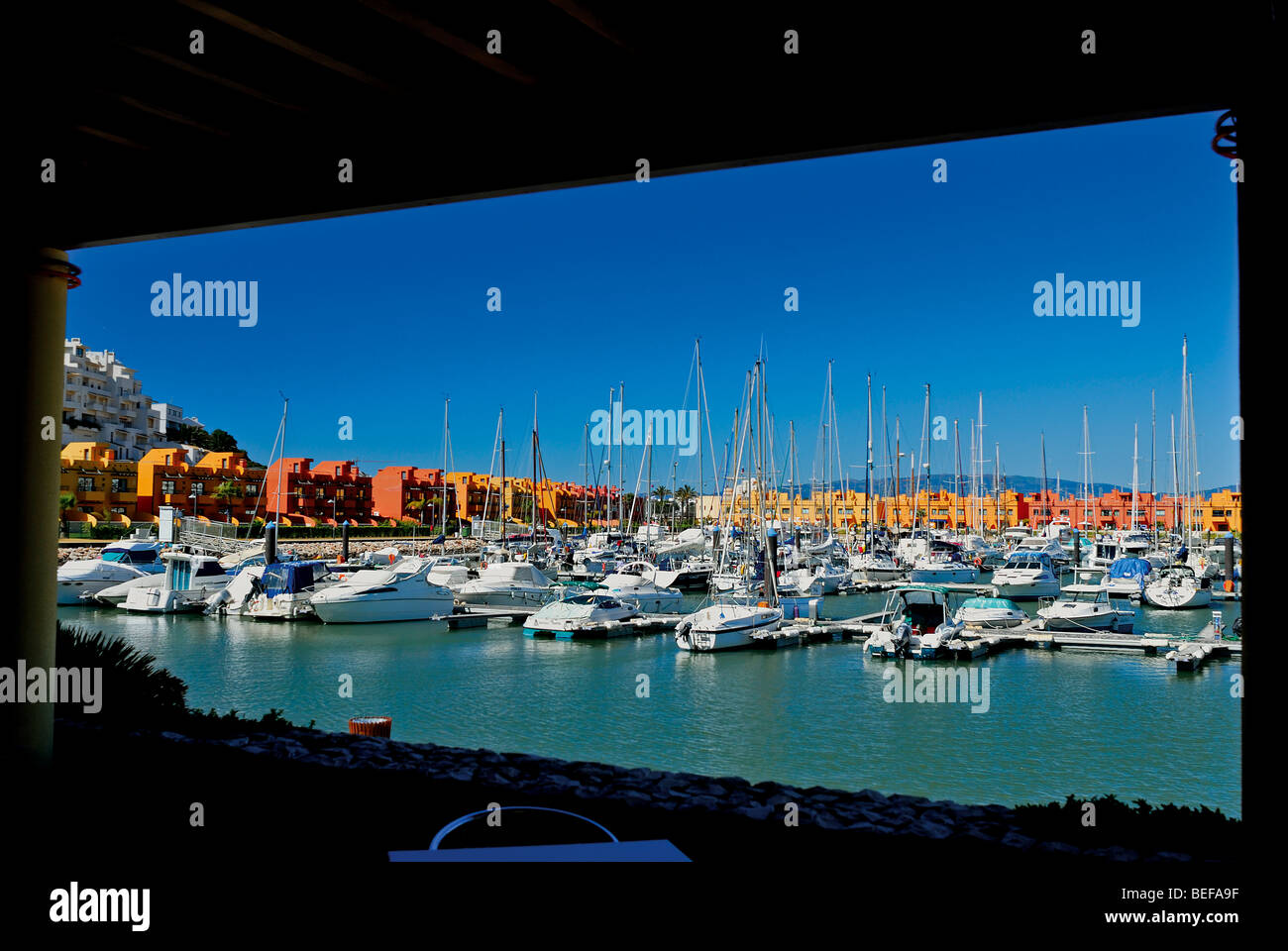 Portugal, Algarve: View to the Marina of Portimao Stock Photo