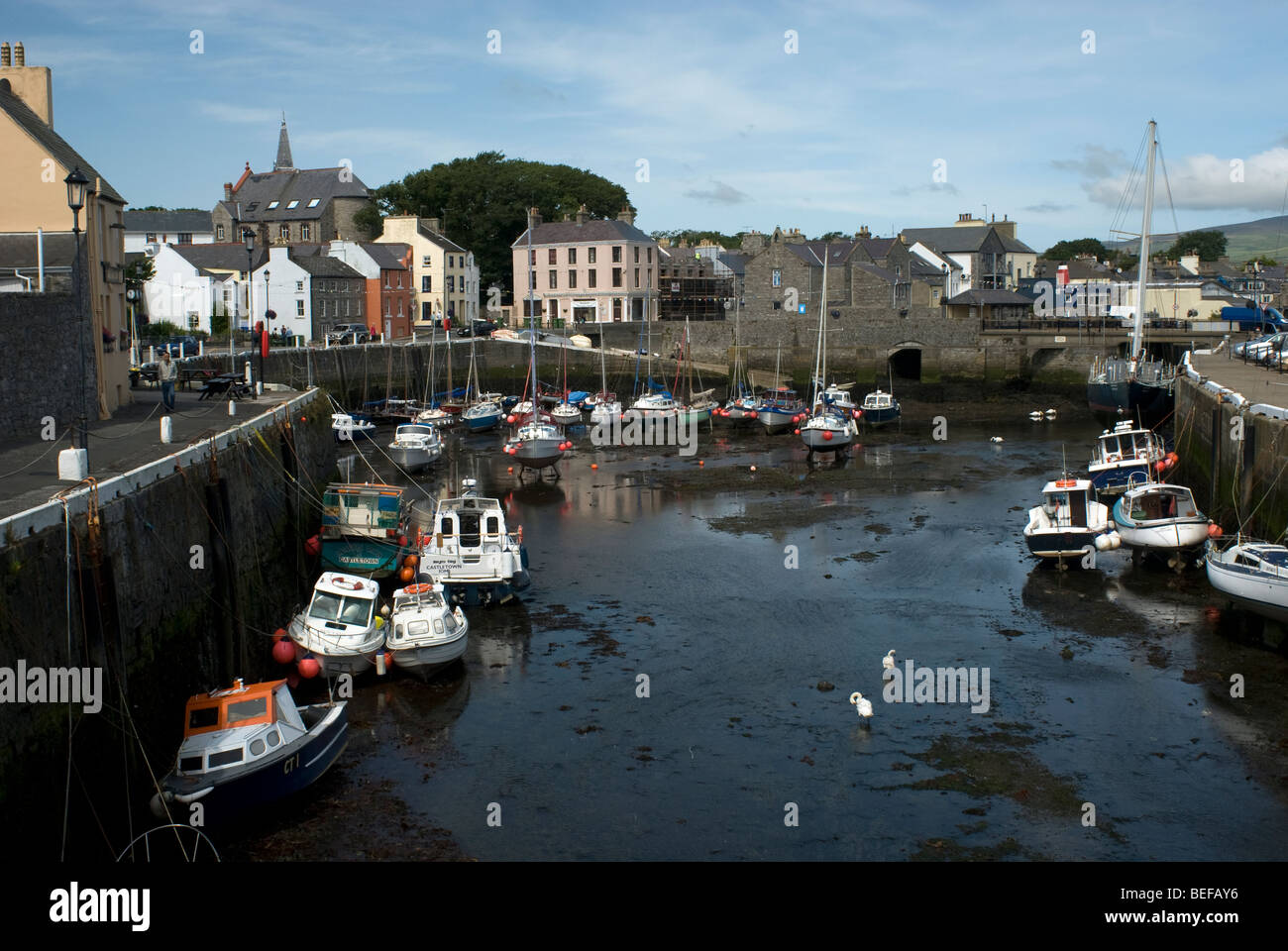 Castletown harbour, Isle of Man, UK Stock Photo