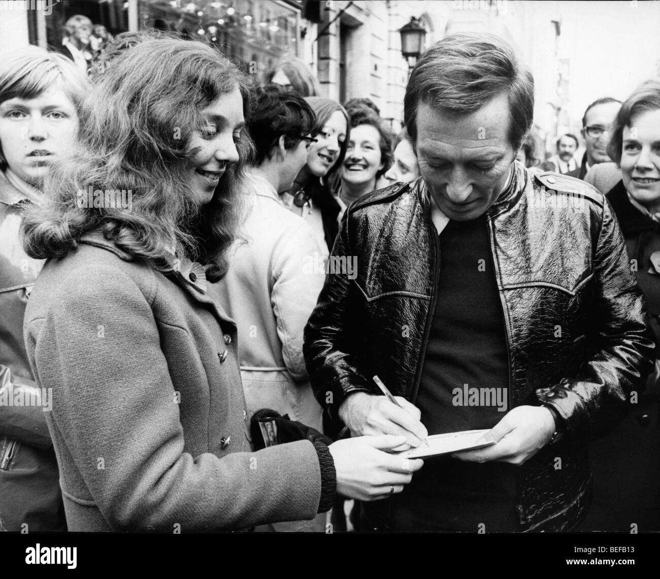Singer Andy Williams signs autographs Stock Photo