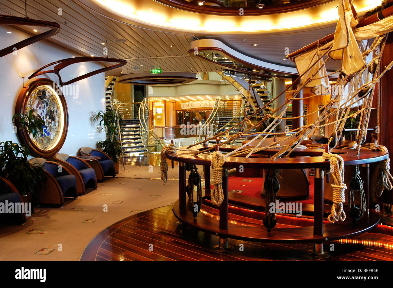 Explorer Of The Seas Cruise Ship Interior Stock Photo