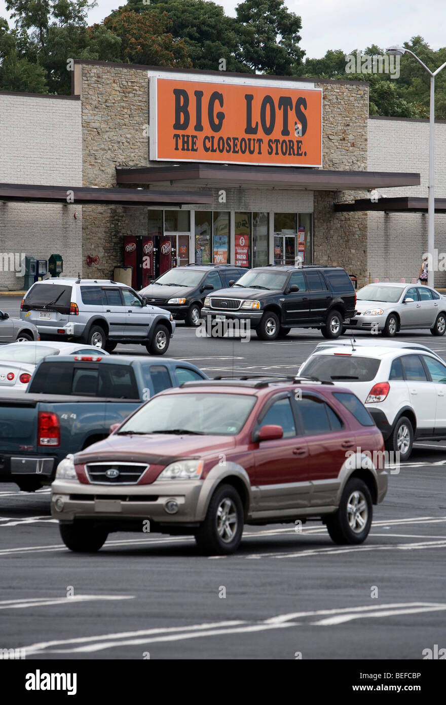 A Big Lots retail location in Maryland.  Stock Photo