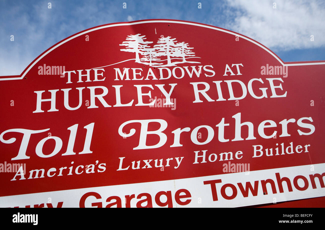 A Toll Brothers housing development in Maryland.  Stock Photo