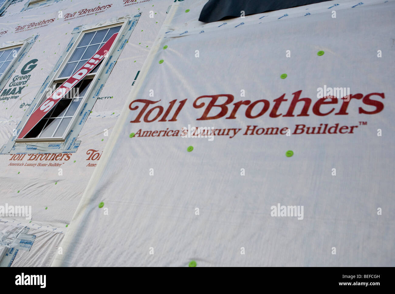 A Toll Brothers housing development in Maryland.  Stock Photo