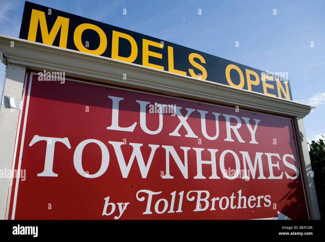 A Toll Brothers housing development in Maryland.  Stock Photo
