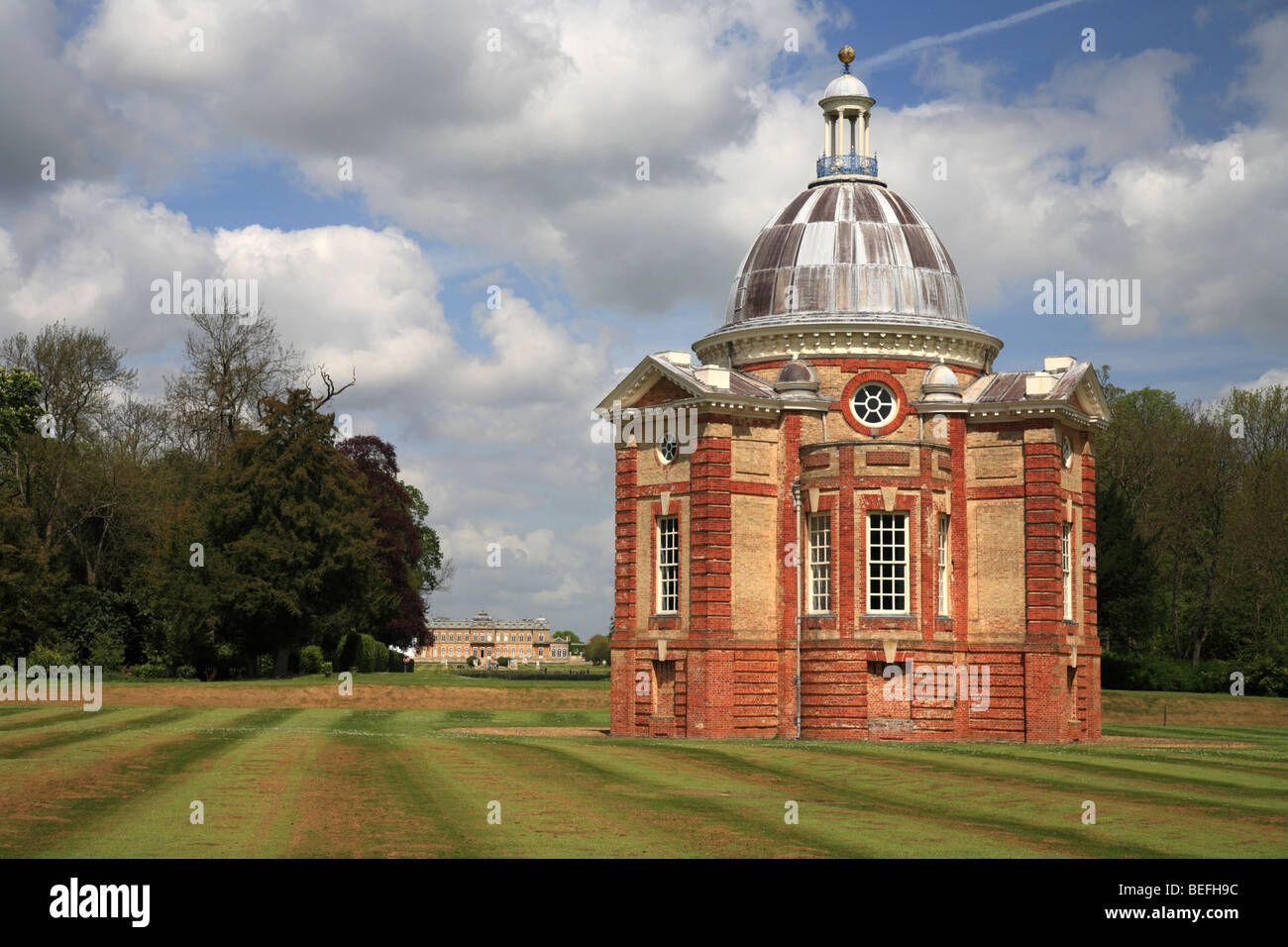 'Wrest Park Summer House' Stately home & Gardens, English Heritage, England, UK Stock Photo