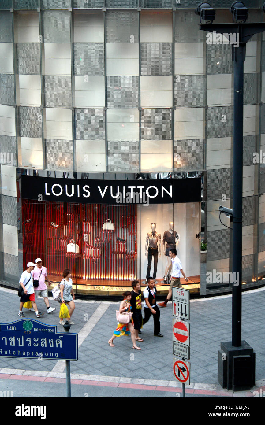 Louis Vuitton Shop Emporium Bangkok Thailand Stock Photo