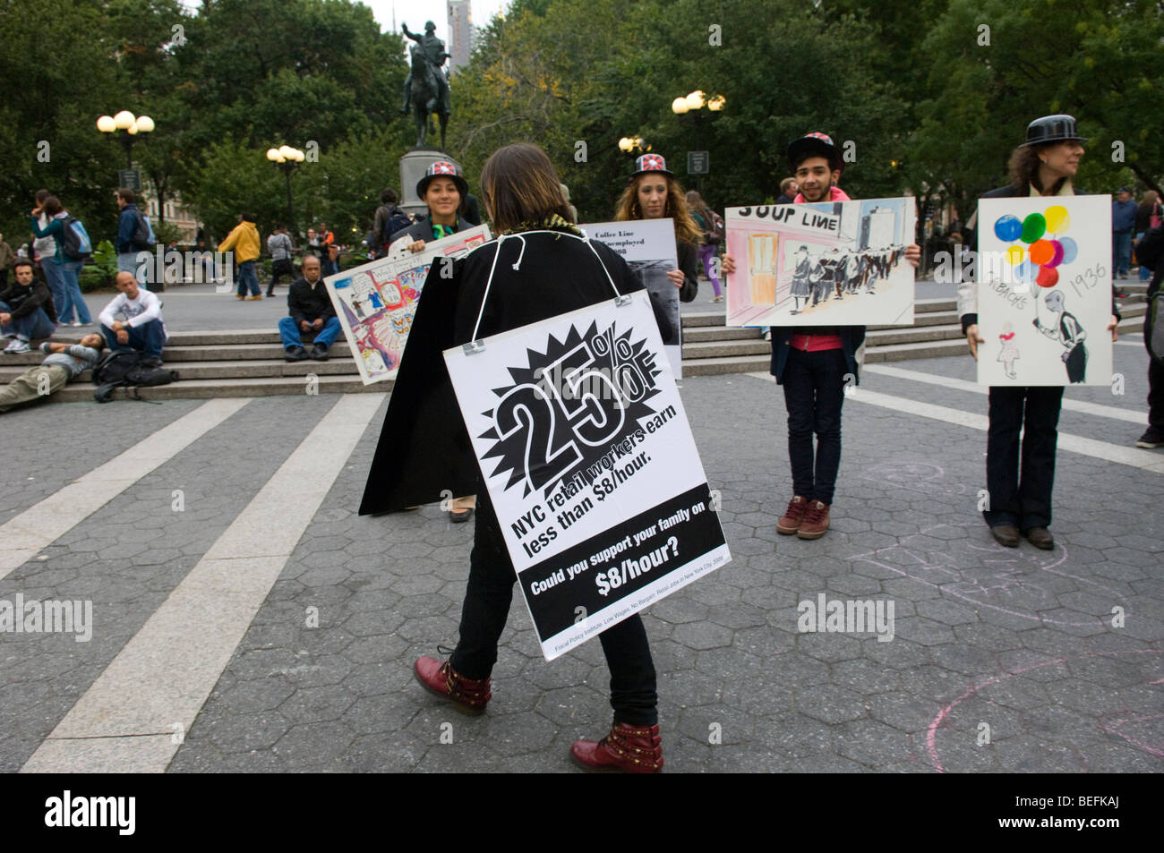 Worker members of the Retail Action Project present Retailing 14th