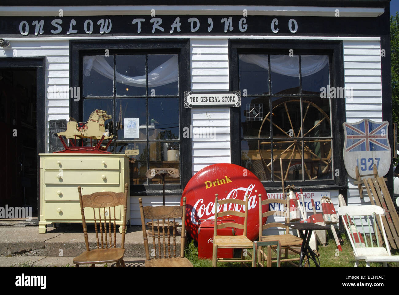 An antique shop in Great Village, Nova Scotia Stock Photo Alamy
