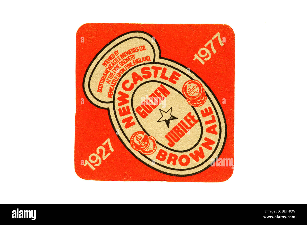 newcastle brown ale golden jubilee 1927 1977 Stock Photo Alamy