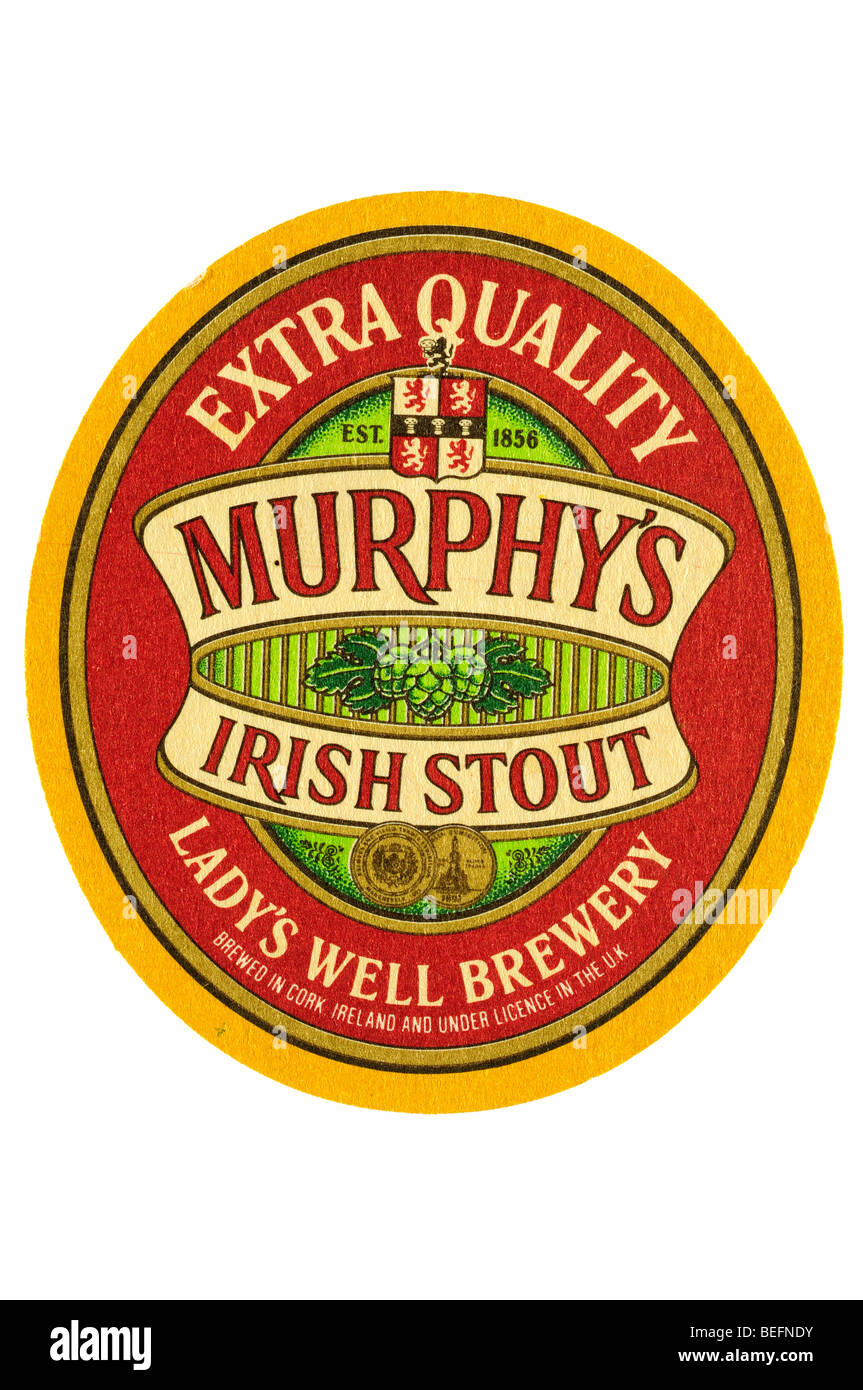 extra quality murphys irish stout est 1856 ladys well brewery Stock Photo