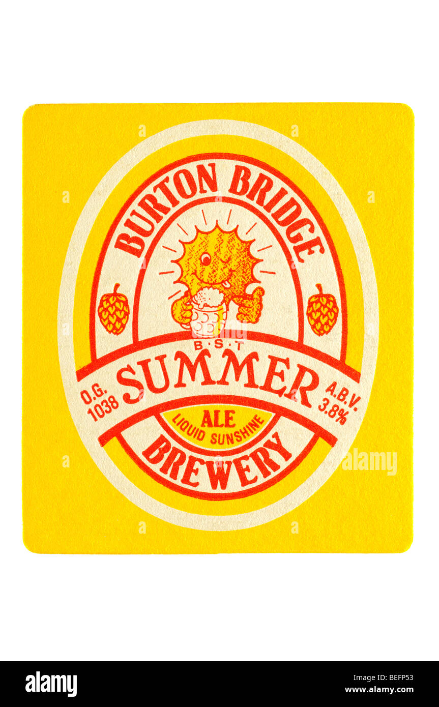 burton bridge summer ale liquid sunshine brewery Stock Photo