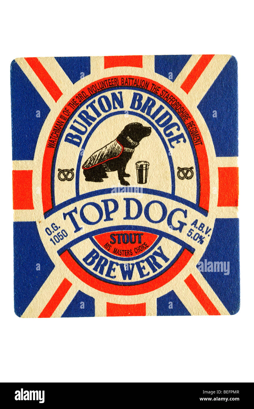 burton bridge top dog stout brewery Stock Photo