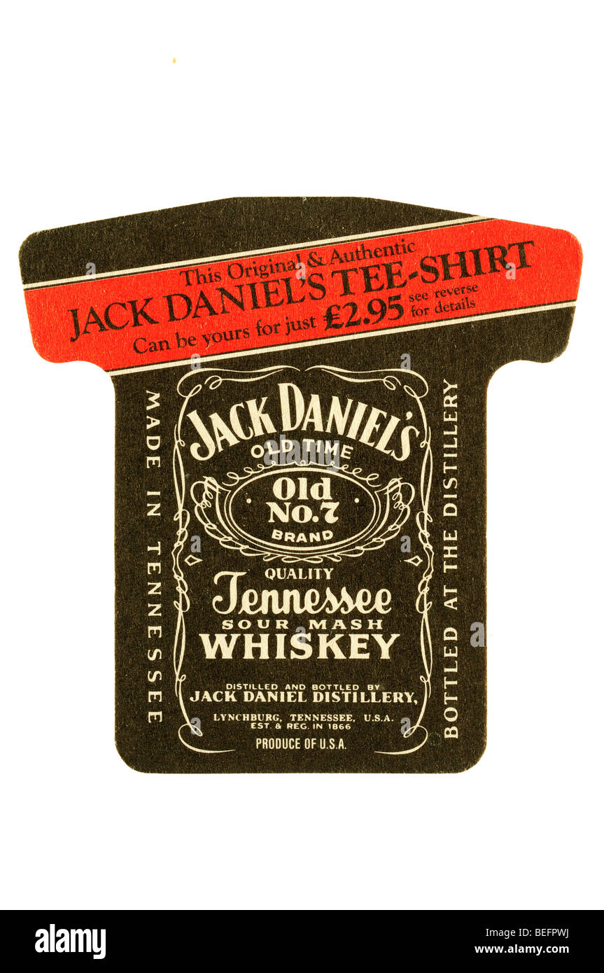 jack daniels old no 7 brand old time tennessee whiskey Stock Photo