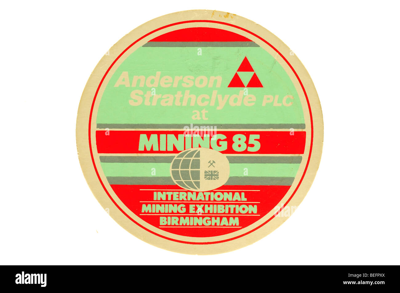 anderson strathclyde plc at minig 85 international mining exhibition birmingham Stock Photo