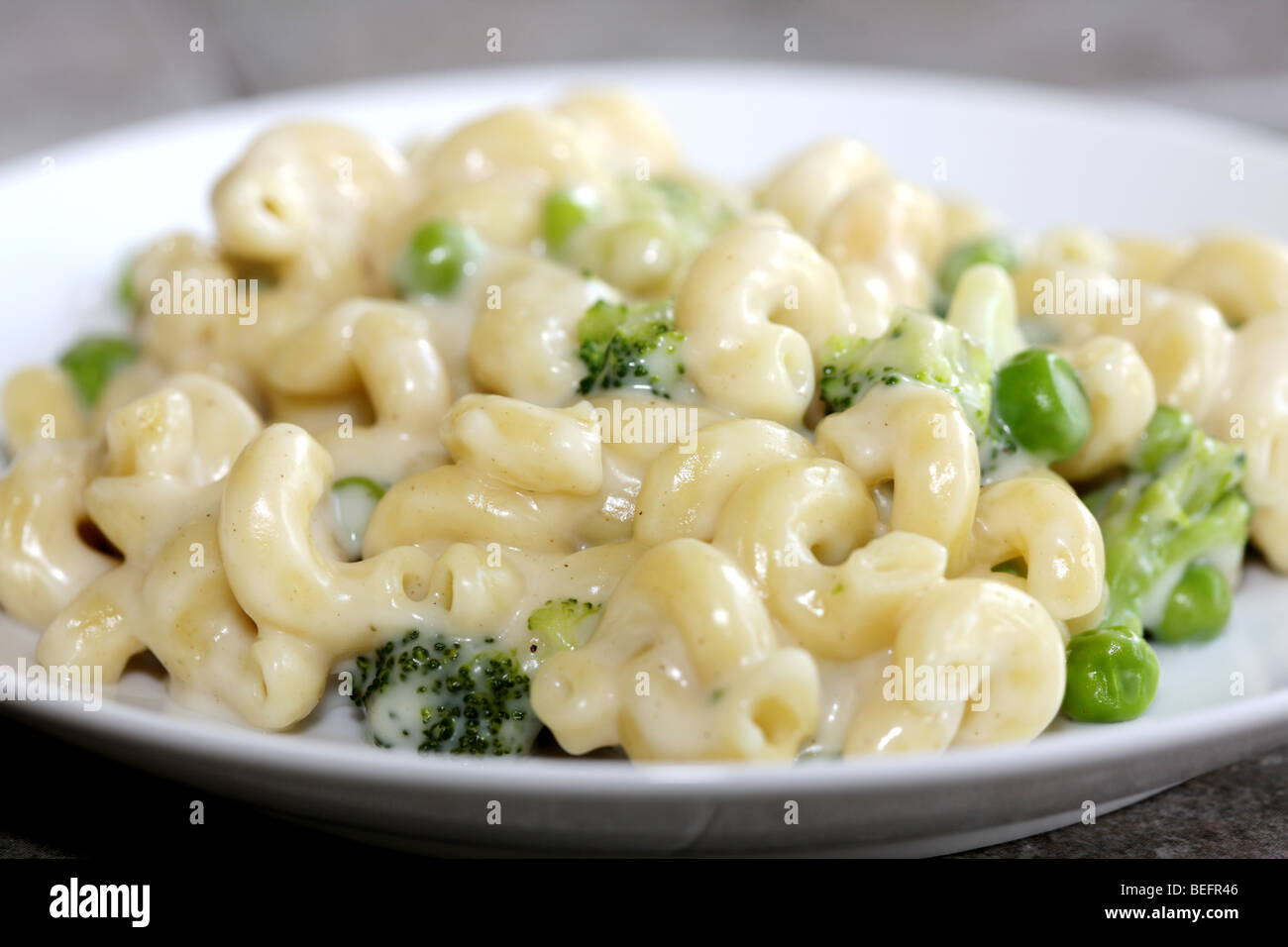 Cheese And Broccoli Pasta Stock Photo Alamy