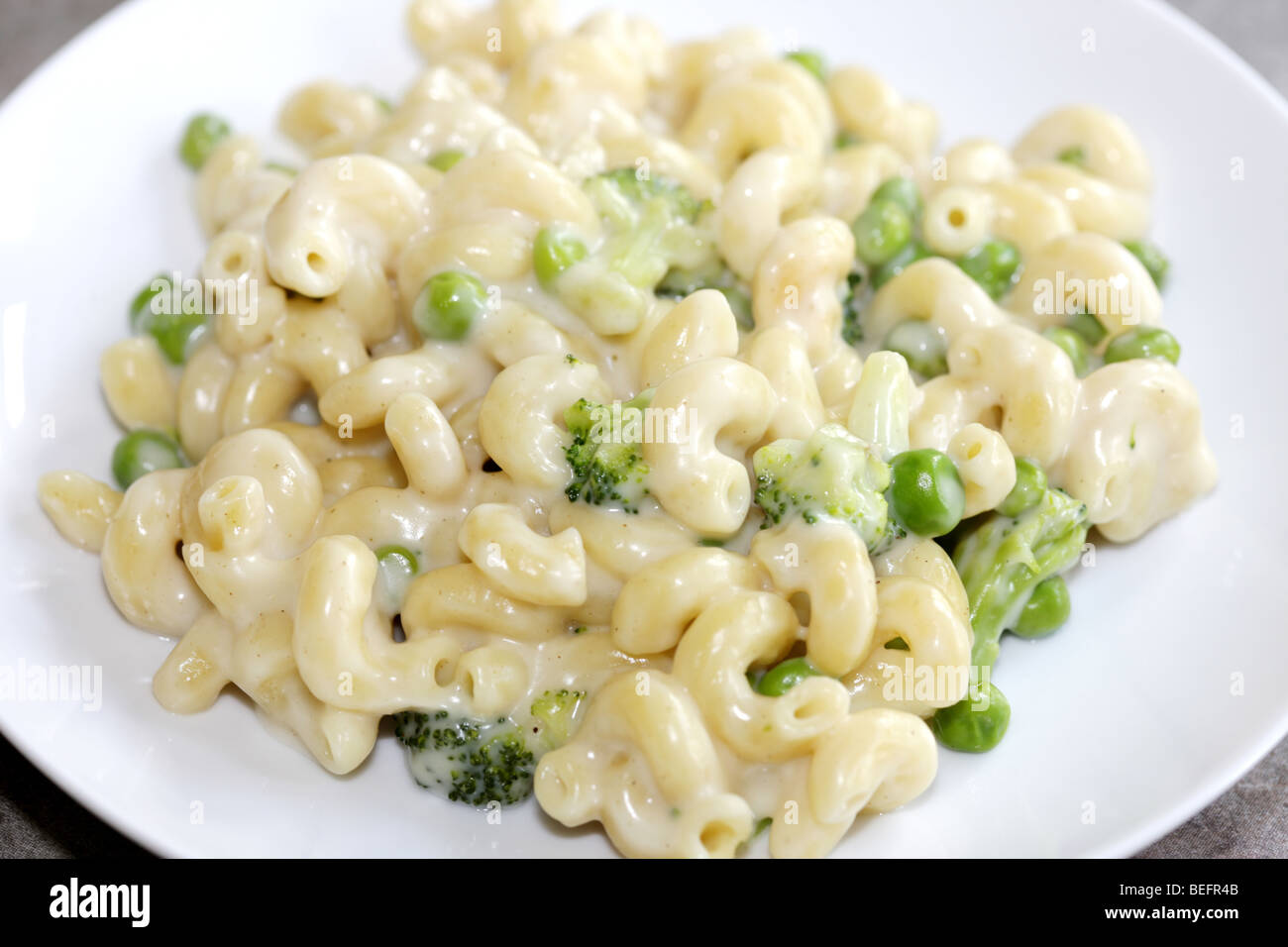 Cheese And Broccoli Pasta Stock Photo Alamy