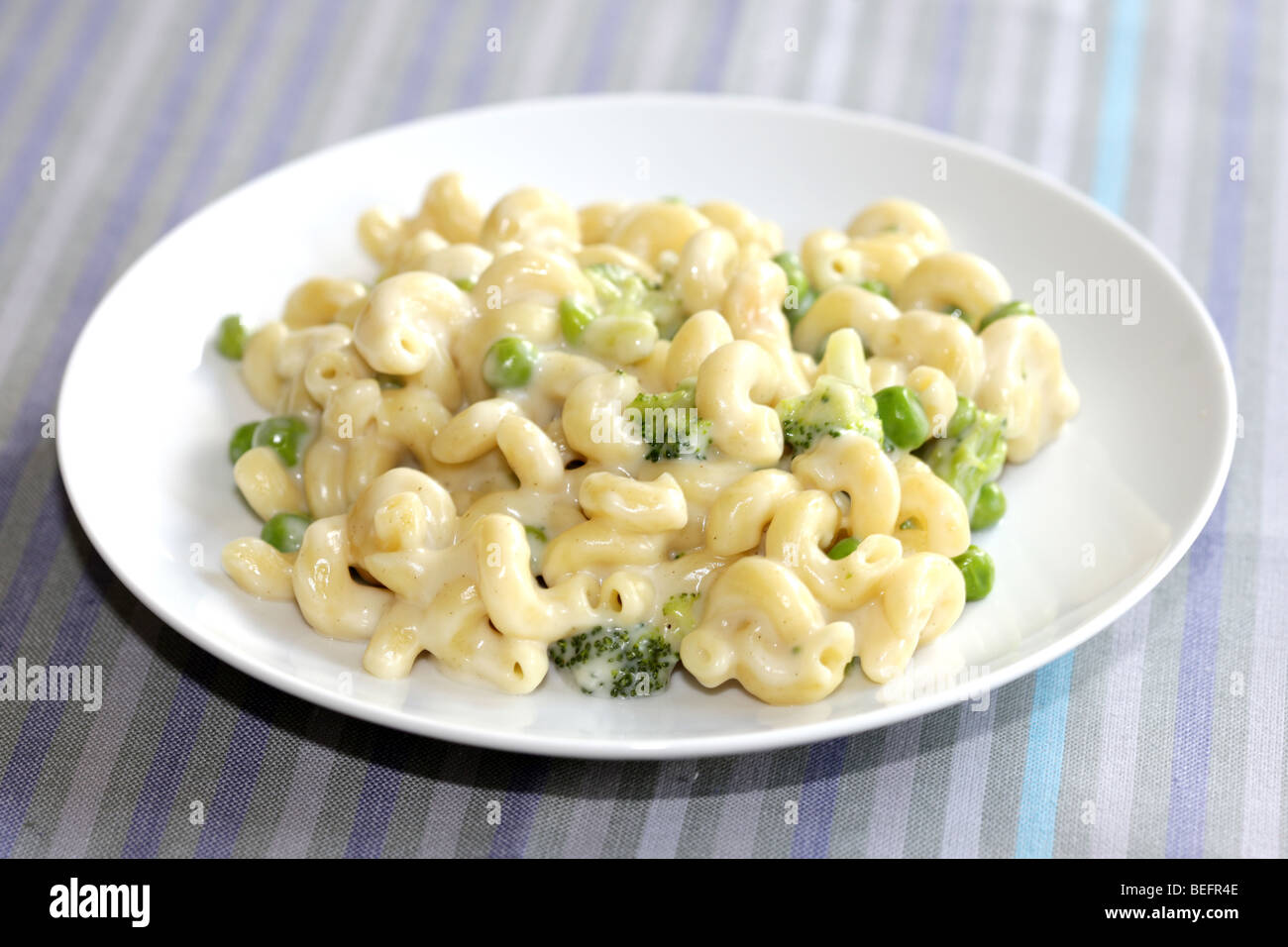 Cheese And Broccoli Pasta Stock Photo Alamy