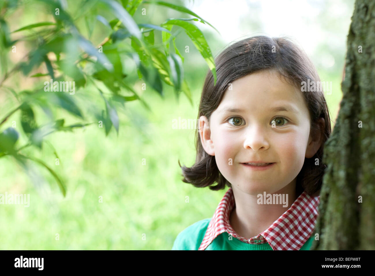 Girl in the nature . Stock Photo