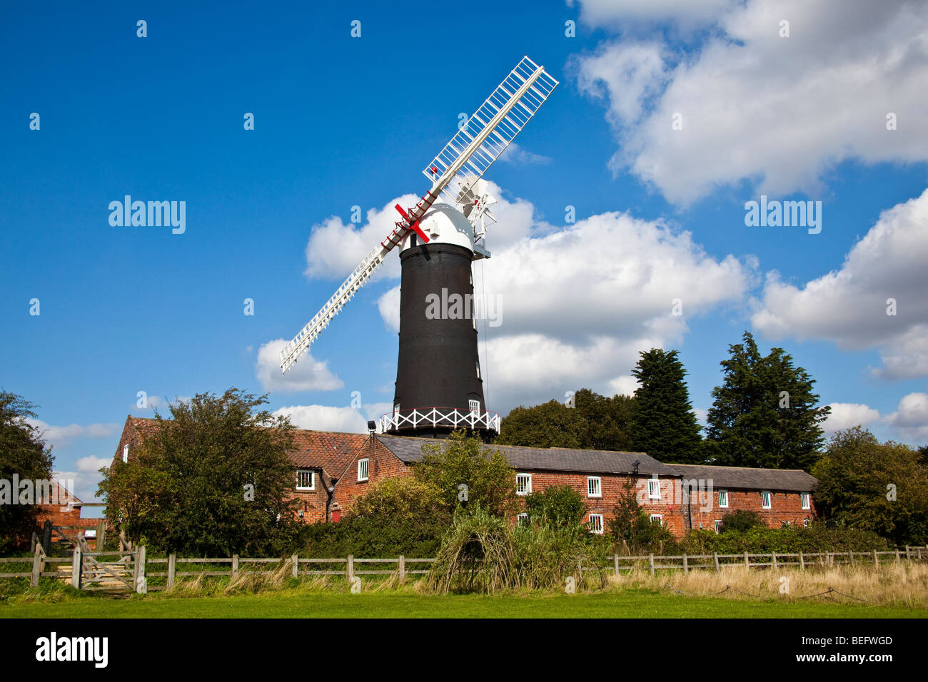 Skidby Mill, Cottingham, East Riding of Yorkshire. Yorkshires only working windmill Stock Photo