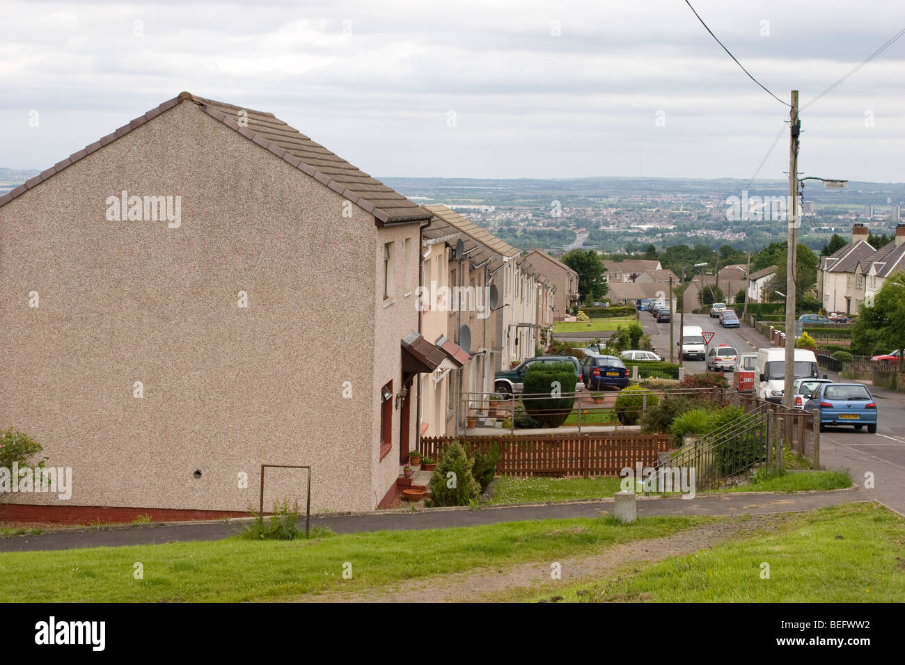 View of Meikle Earnock, Hamilton, Scotland, UK Stock Photo