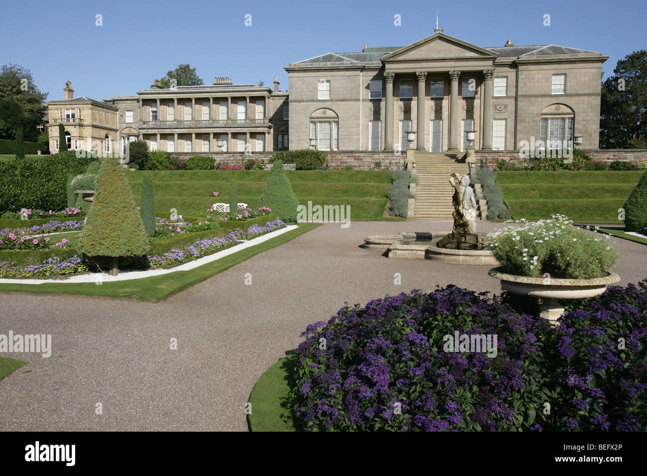 Estate of Tatton Park, England. The 18th century Samuel Wyatt designed ...