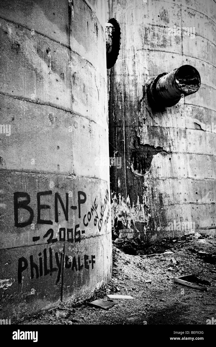 Hartlepool, Tees Valley, Derelict magnesite Works Stock Photo