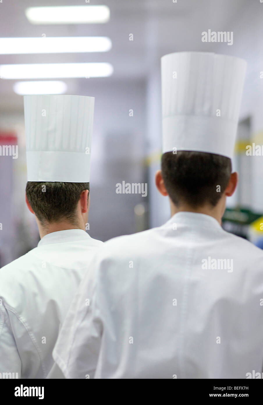 hef in the kitchen of Hotel ADLON Stock Photo