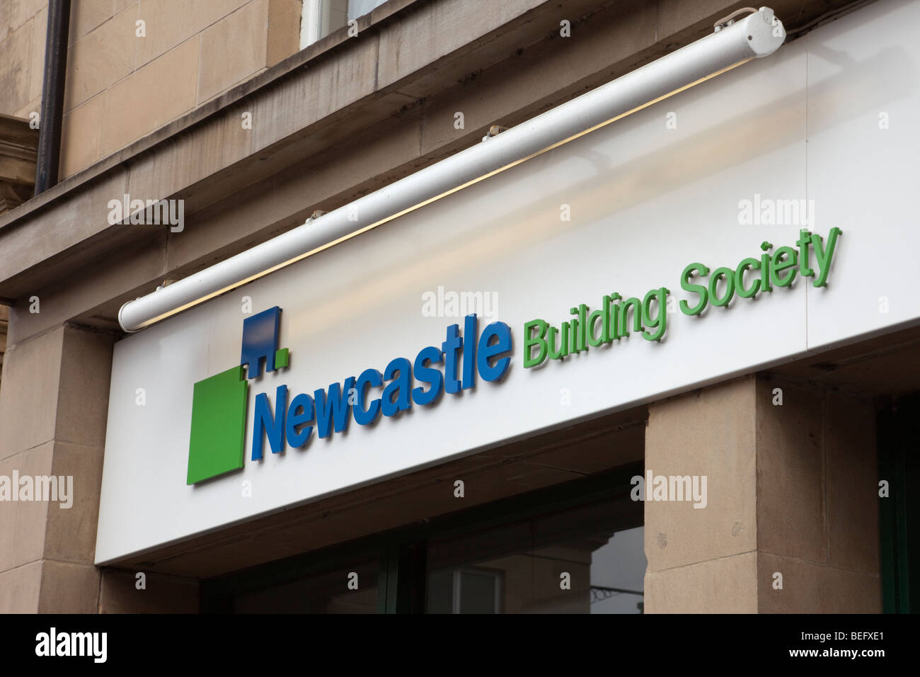 England UK Newcastle Building Society sign Stock Photo Alamy