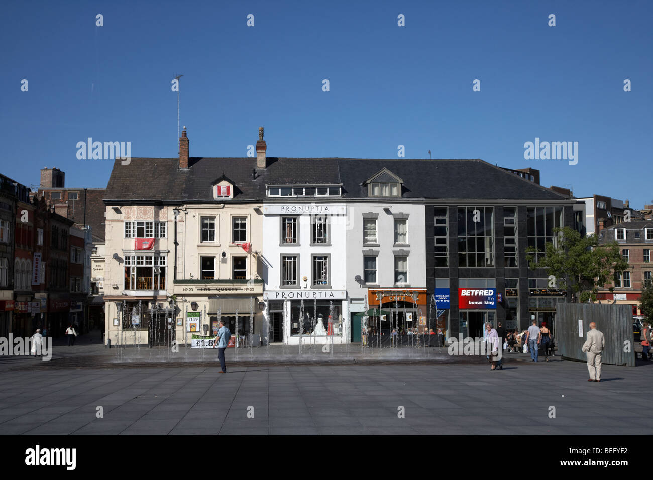 williamson square in liverpool city centre liverpool merseyside england