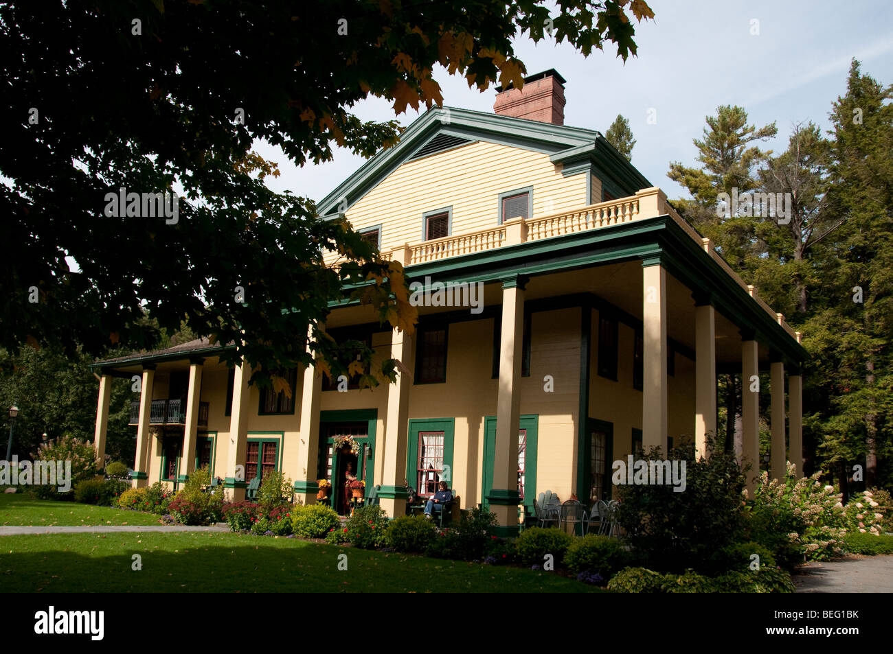 The Glen Iris Inn in Letchworth State Park, New York State, USA Stock