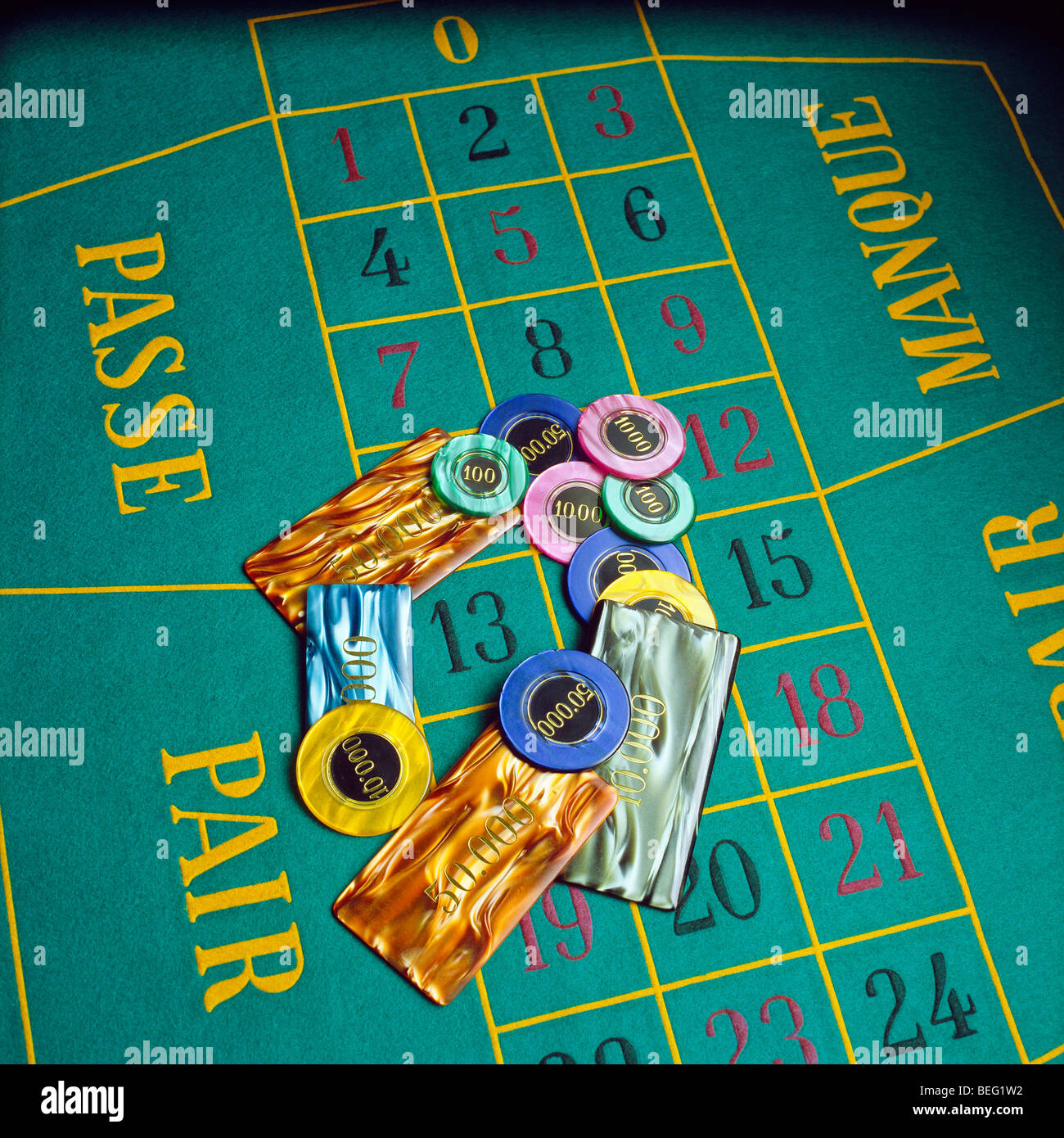 Roulette tables hires stock photography and images Alamy