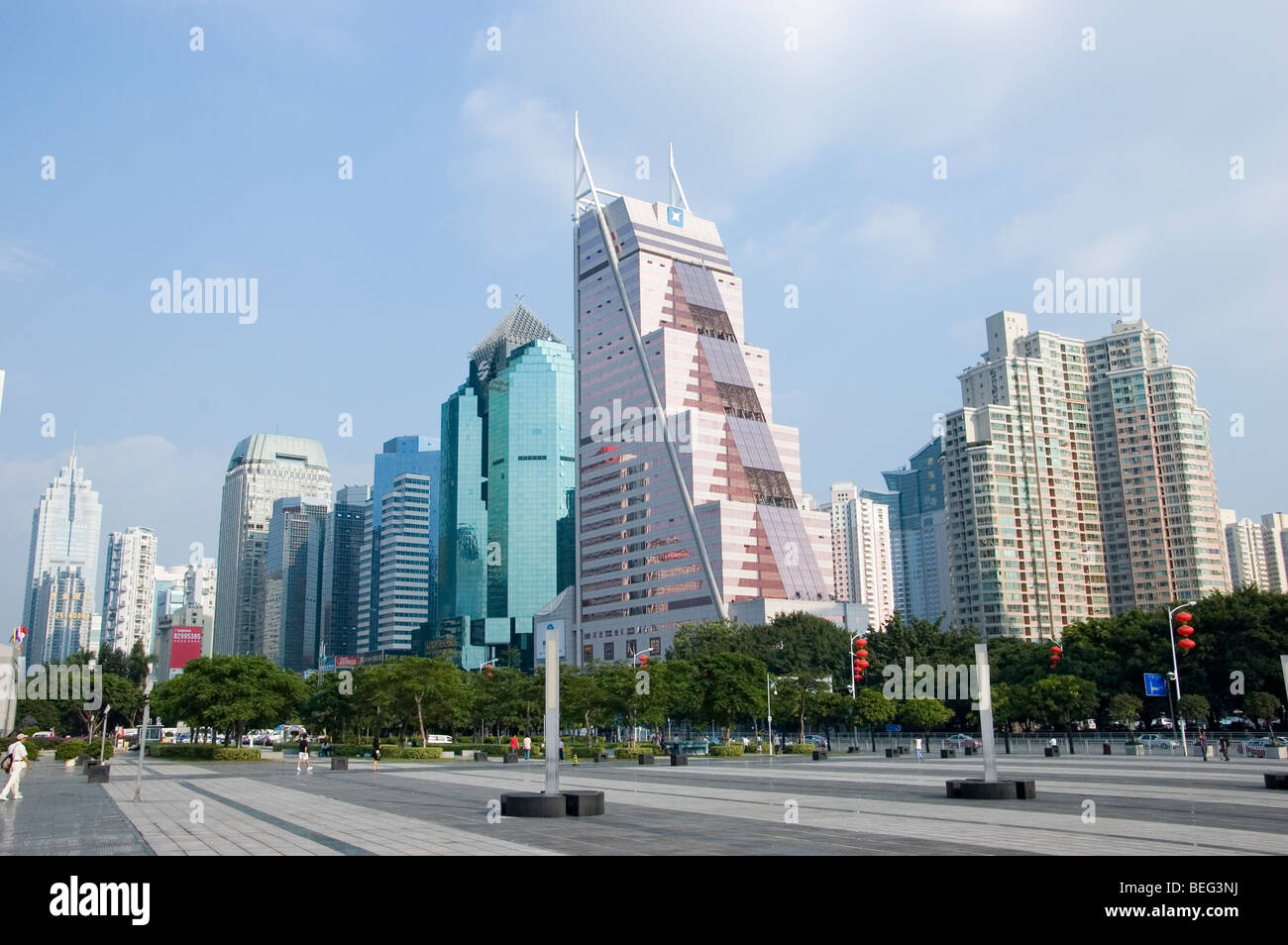 Shenzhen Cityscape Modern Business City In China Luohu District City Center With Skyscrapers Shenzhen Cityscape Modern Business City In China Luohu District City Center With Skyscrapers