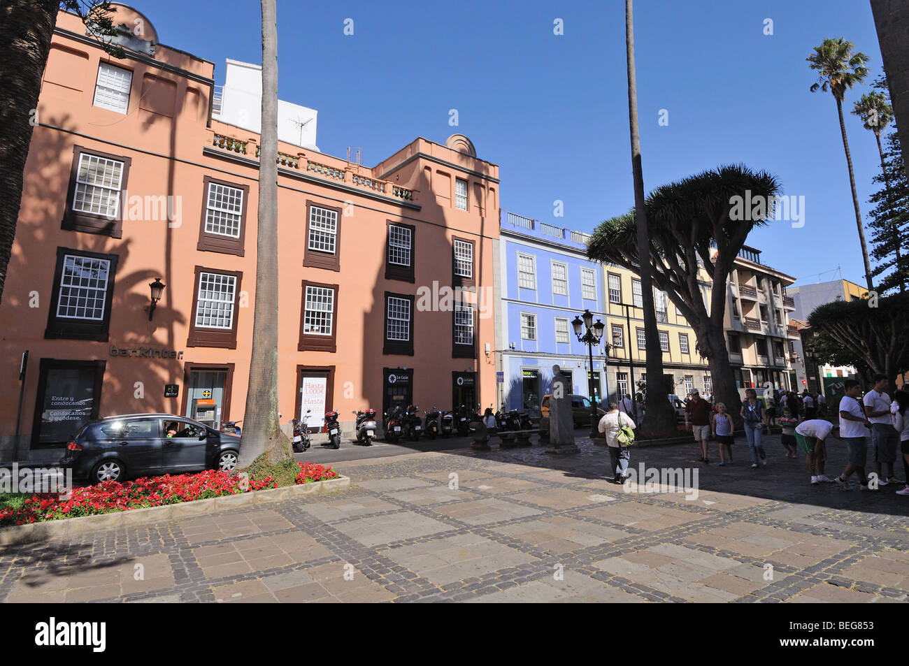 Square in La Laguna, Canary Island Tenerife, Spain Stock Photo