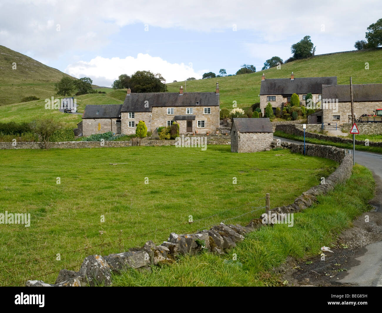 Ilam Village in Derbyshire England UK Stock Photo Alamy