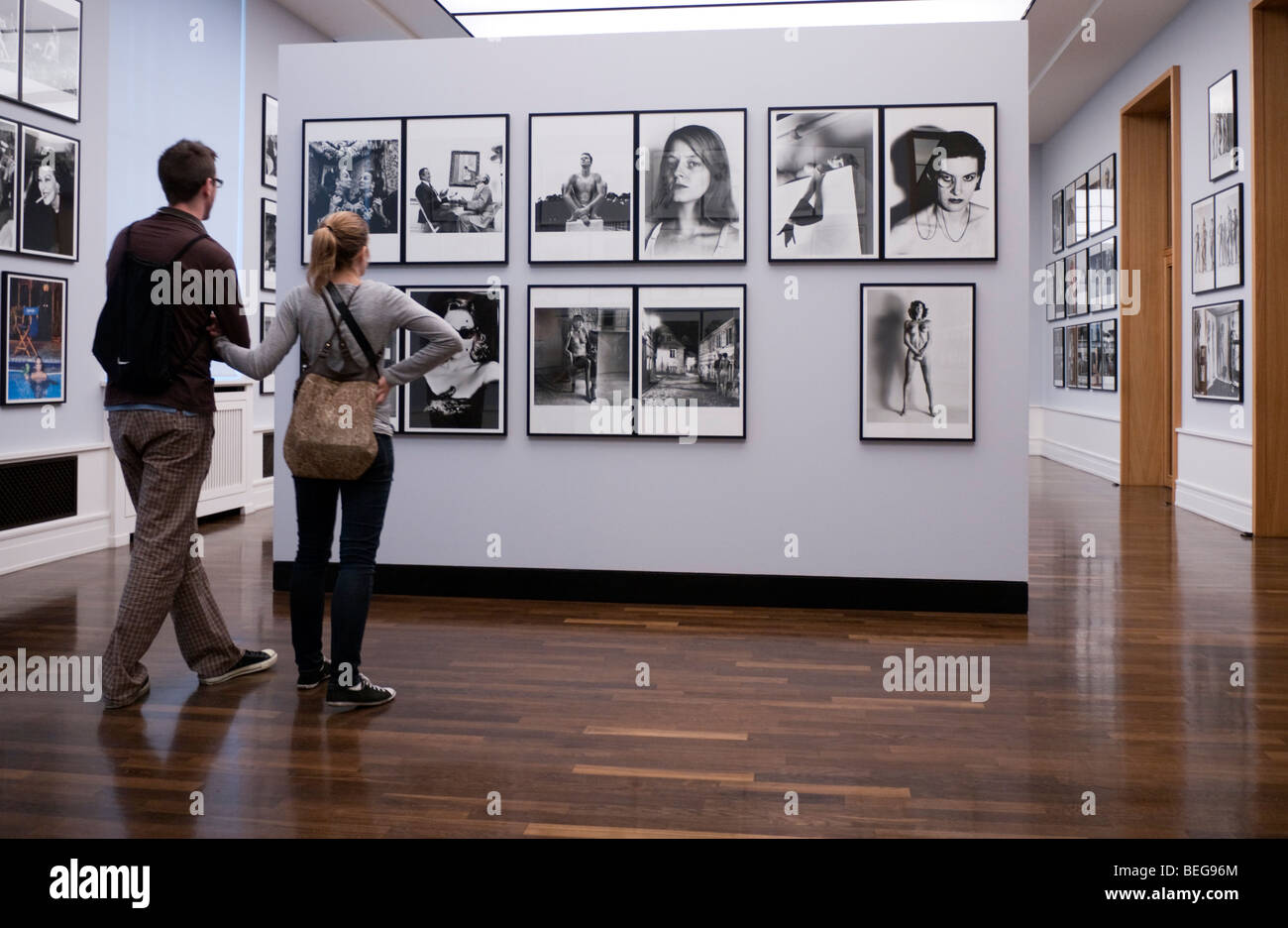 Photographs by Helmut Newton at Museum of Fotographie in Berlin Stock Photo