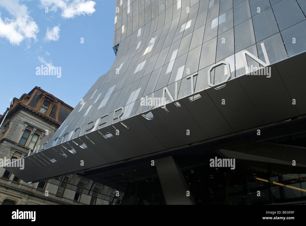 Cooper Union's new academic building in New York Stock Photo Alamy
